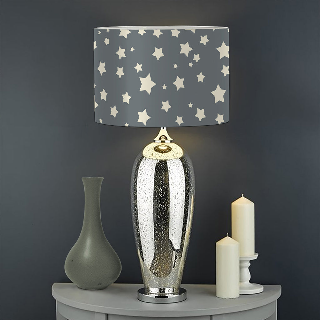 Cute Star Pattern Print Drum Lamp Shade