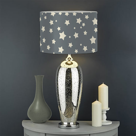 Cute Star Pattern Print Drum Lamp Shade