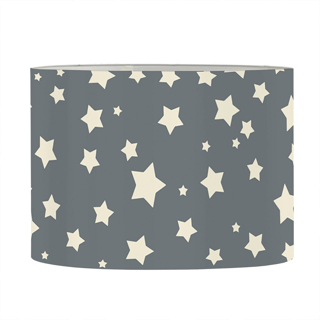 Cute Star Pattern Print Drum Lamp Shade