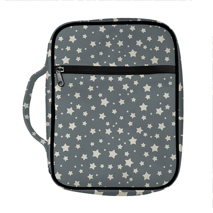 Cute Star Pattern Print Front Pocket Bible Bag