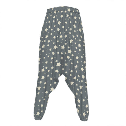 Cute Star Pattern Print Hammer Pants