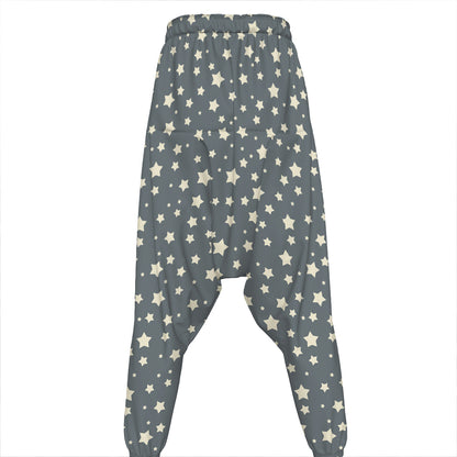 Cute Star Pattern Print Hammer Pants