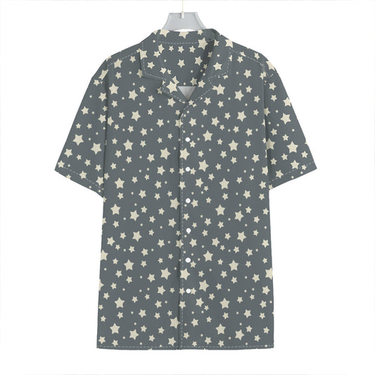 Cute Star Pattern Print Hawaiian Shirt