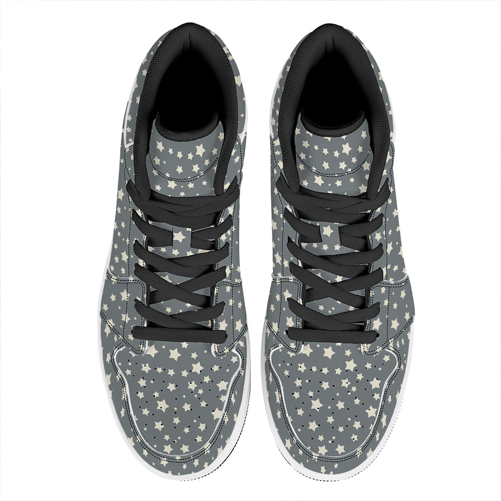 Cute Star Pattern Print High Top Leather Sneakers