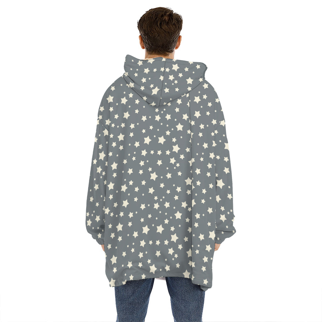 Cute Star Pattern Print Hoodie Blanket