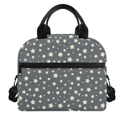 Cute Star Pattern Print Insulated Lunch Bag