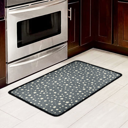 Cute Star Pattern Print Kitchen Mat