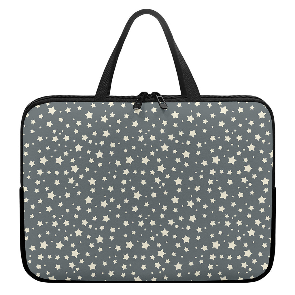 Cute Star Pattern Print Laptop Sleeve With Handle