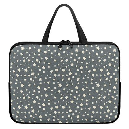 Cute Star Pattern Print Laptop Sleeve With Handle