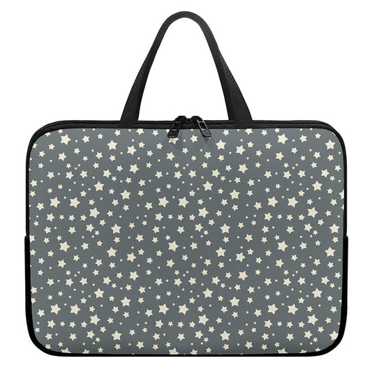 Cute Star Pattern Print Laptop Sleeve With Handle