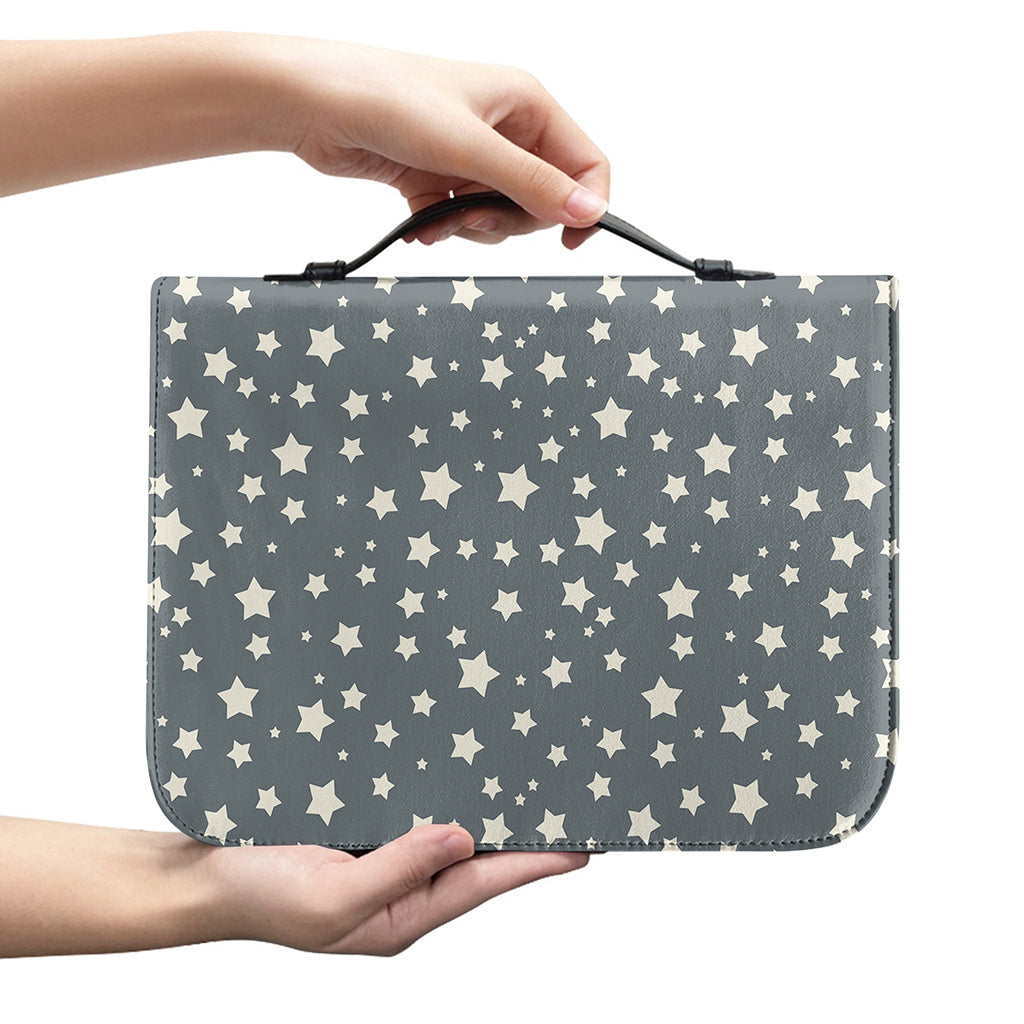 Cute Star Pattern Print Leather Bible Cover