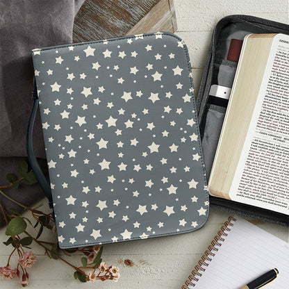 Cute Star Pattern Print Leather Bible Cover