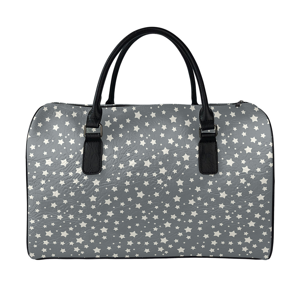 Cute Star Pattern Print Leather Duffle Bag