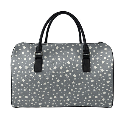 Cute Star Pattern Print Leather Duffle Bag