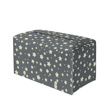 Cute Star Pattern Print Leather Tissue Box Cover