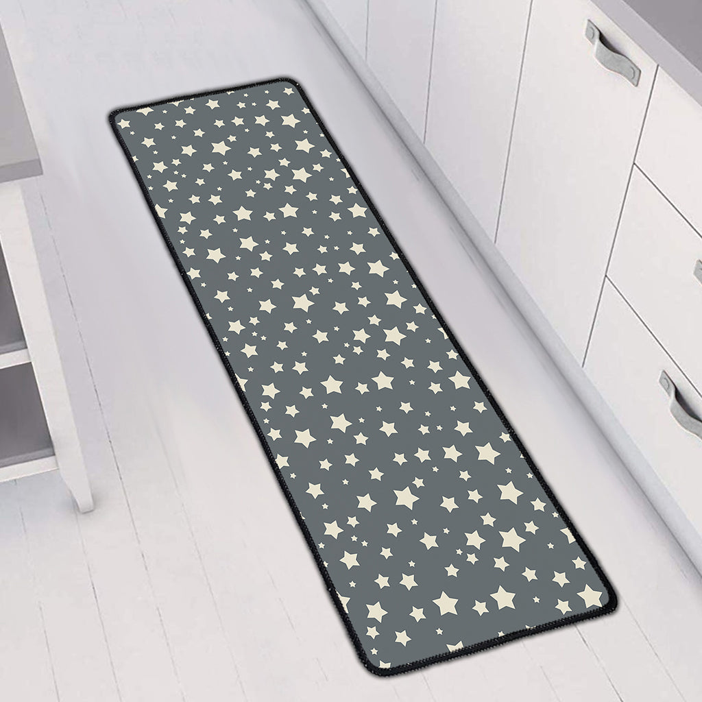 Cute Star Pattern Print Long Kitchen Mat