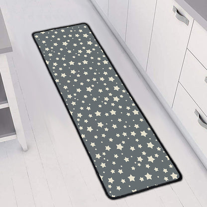 Cute Star Pattern Print Long Kitchen Mat