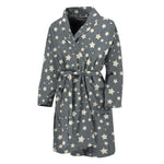 Cute Star Pattern Print Men's Bathrobe