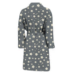 Cute Star Pattern Print Men's Bathrobe