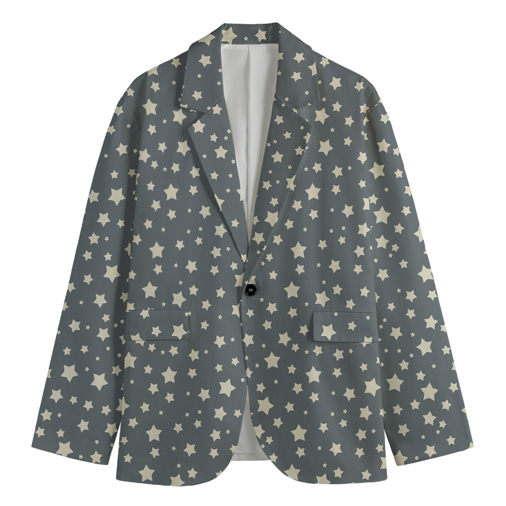 Cute Star Pattern Print Men's Blazer
