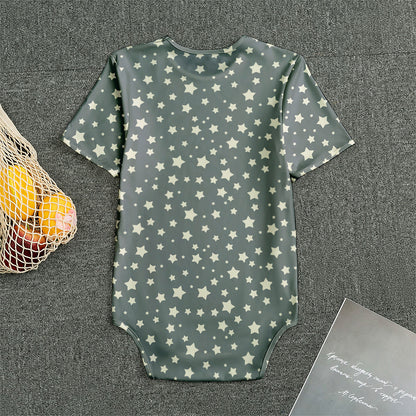 Cute Star Pattern Print Men's Bodysuit