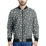 Cute Star Pattern Print Men's Bomber Jacket