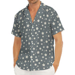 Cute Star Pattern Print Men's Deep V-Neck Shirt