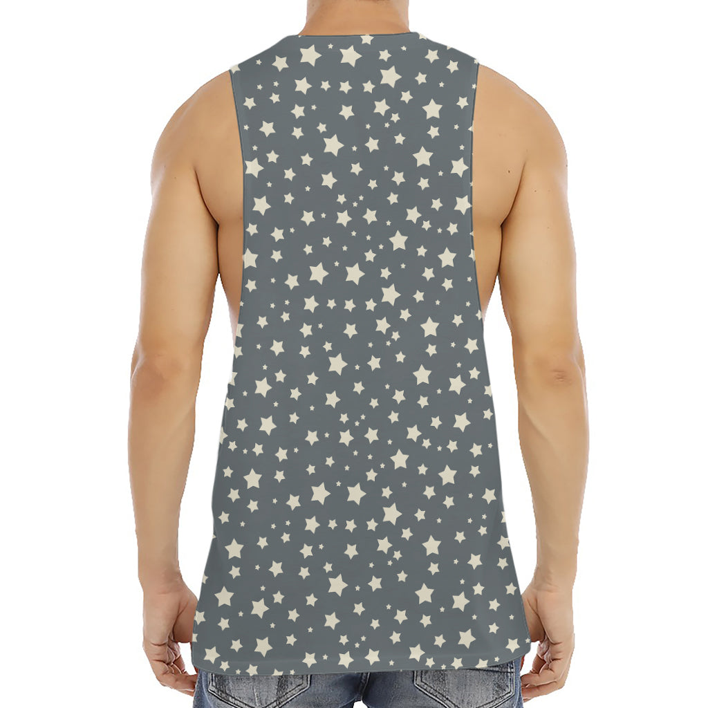 Cute Star Pattern Print Men's Muscle Tank Top