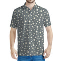 Cute Star Pattern Print Men's Polo Shirt