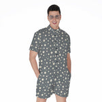 Cute Star Pattern Print Men's Rompers