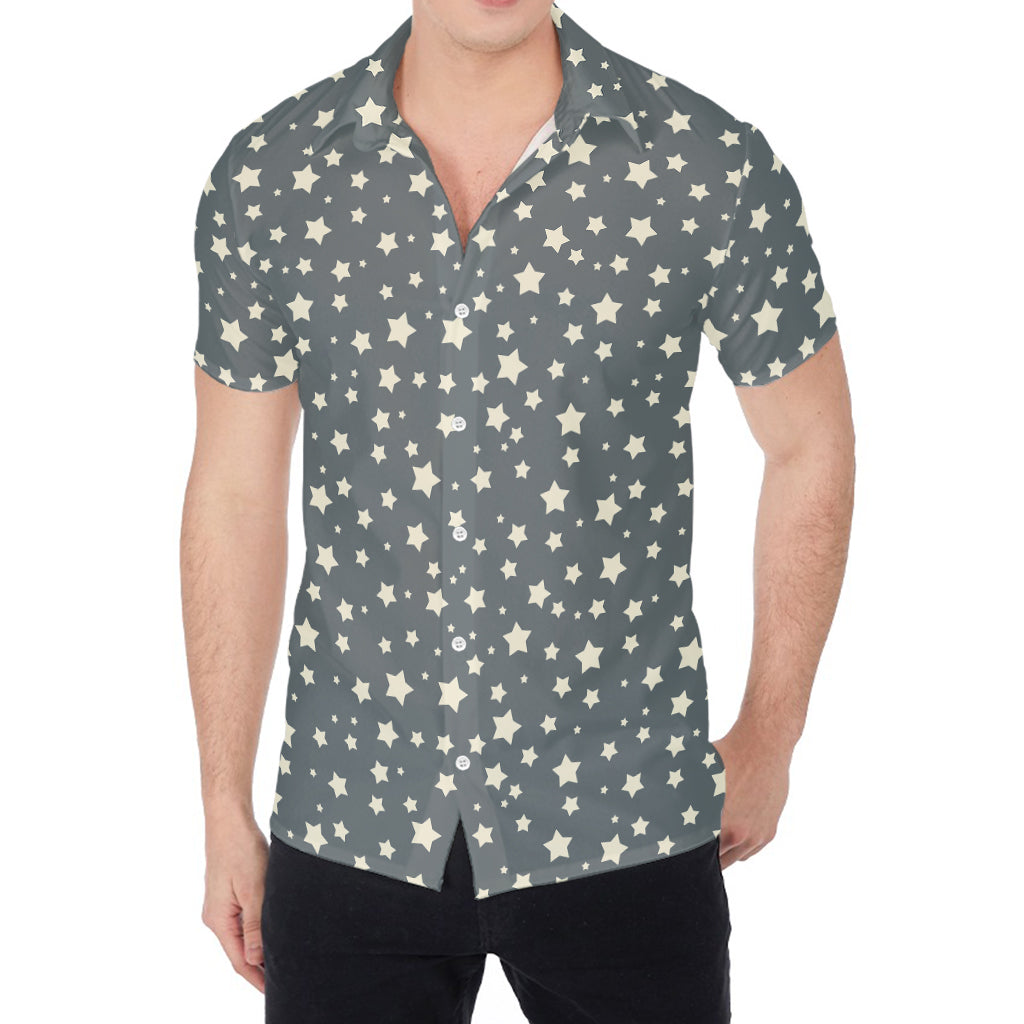 Cute Star Pattern Print Men's Shirt