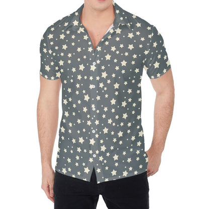 Cute Star Pattern Print Men's Shirt