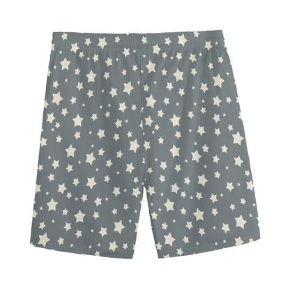 Cute Star Pattern Print Men's Sports Shorts