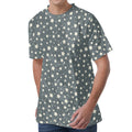 Cute Star Pattern Print Men's Velvet T-Shirt