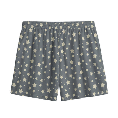 Cute Star Pattern Print Mesh Shorts