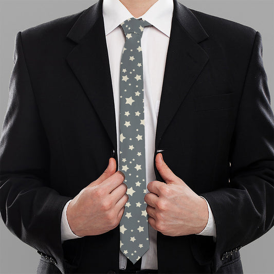 Cute Star Pattern Print Necktie