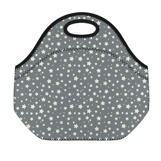 Cute Star Pattern Print Neoprene Lunch Bag
