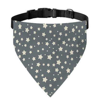 Cute Star Pattern Print Over The Collar Dog Bandana