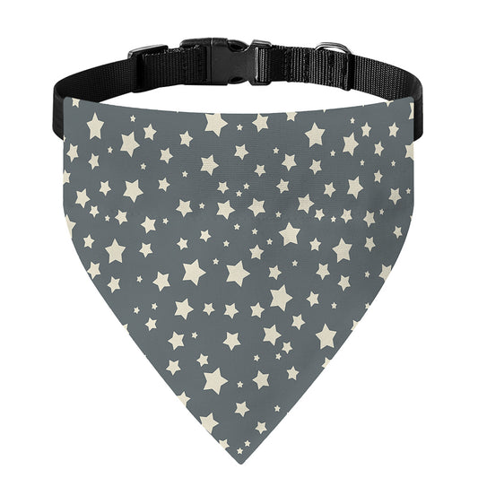 Cute Star Pattern Print Over The Collar Dog Bandana
