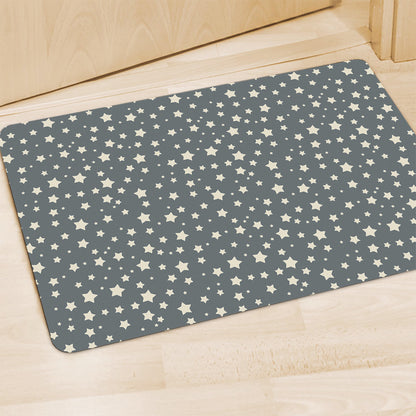 Cute Star Pattern Print Polyester Doormat