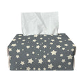 Cute Star Pattern Print Rectangle Tissue Box Cover