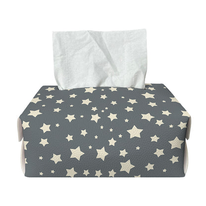 Cute Star Pattern Print Rectangle Tissue Box Cover