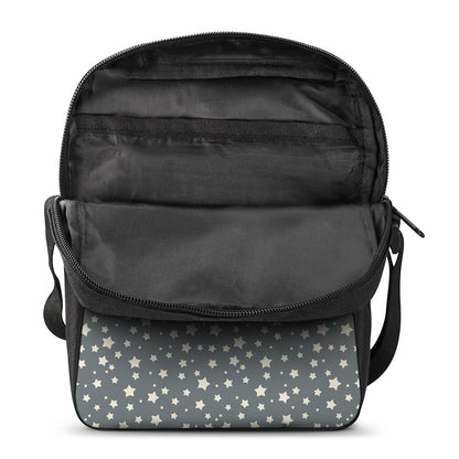 Cute Star Pattern Print Rectangular Crossbody Bag