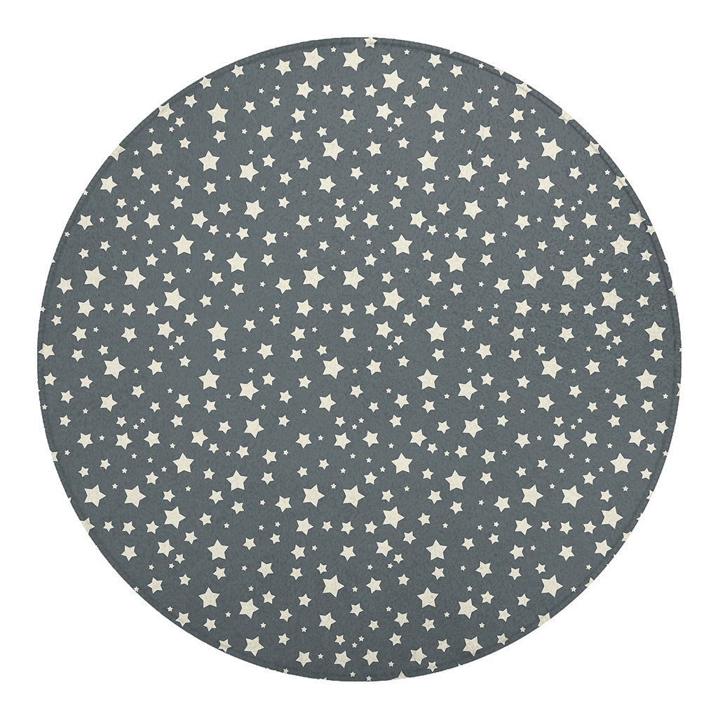 Cute Star Pattern Print Round Blanket