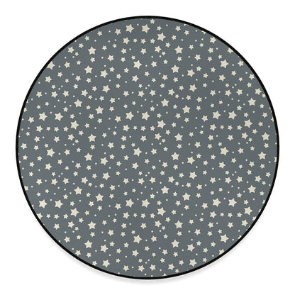 Cute Star Pattern Print Round Floor Mat