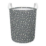 Cute Star Pattern Print Round Laundry Basket