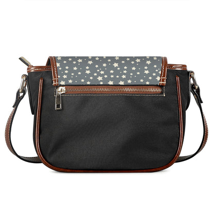 Cute Star Pattern Print Saddle Bag