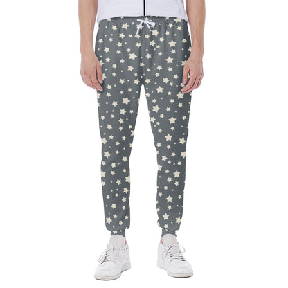 Cute Star Pattern Print Scuba Joggers