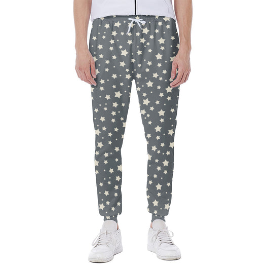 Cute Star Pattern Print Scuba Joggers