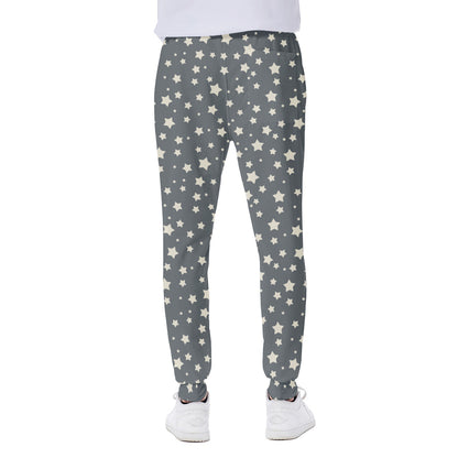 Cute Star Pattern Print Scuba Joggers